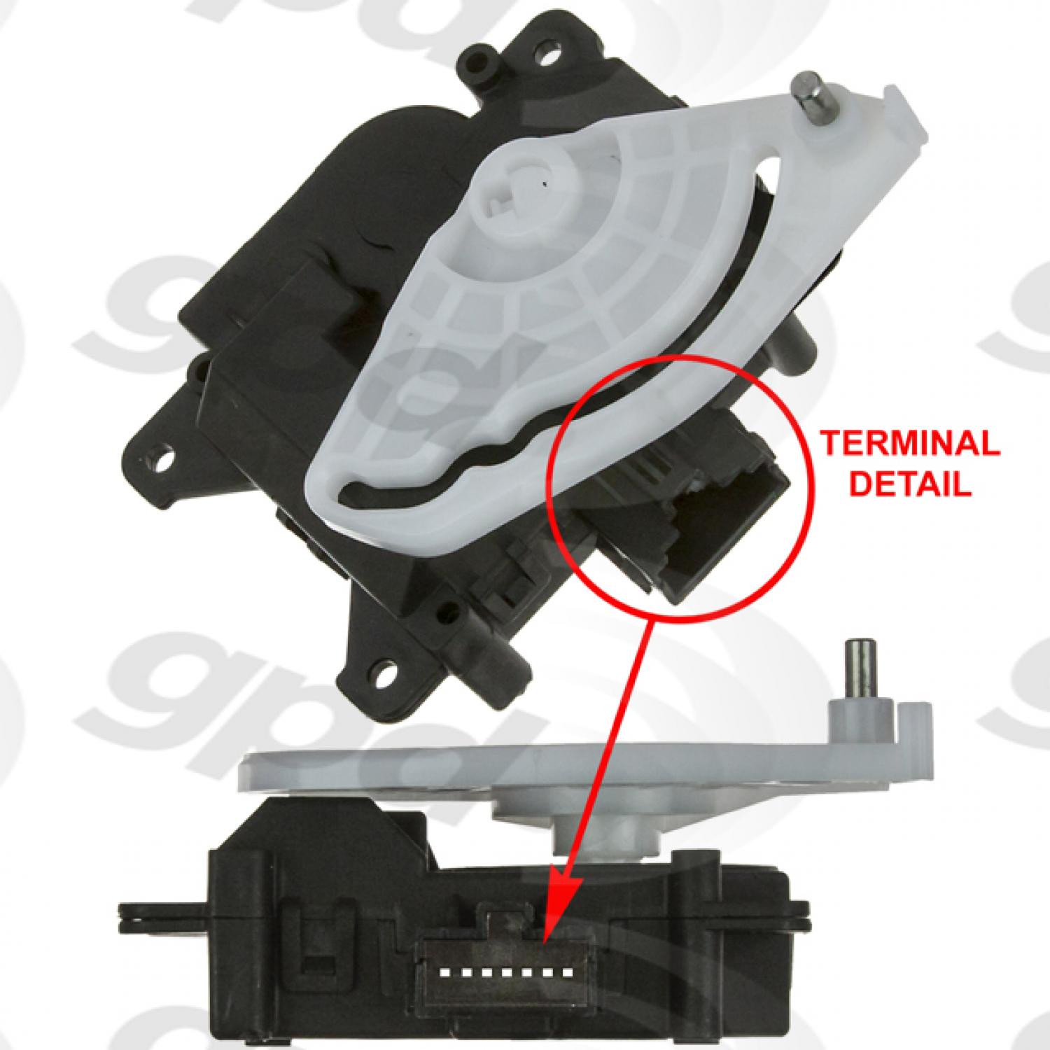 Global Parts Distributors 1712334 HVAC Mode Door Actuator product image 1 of 1