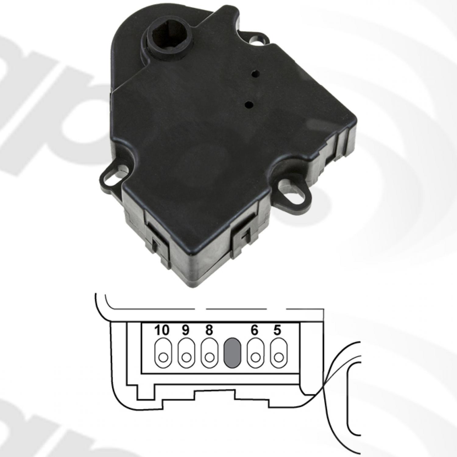 Global Parts Distributors 1712755 HVAC Heater Blend Door Actuator product image 1 of 1