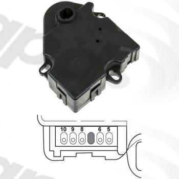 2001 Mercedes-Benz ML430 HVAC Recirculation Door Actuator Global Parts Distributors 1712755 image 1 of 1