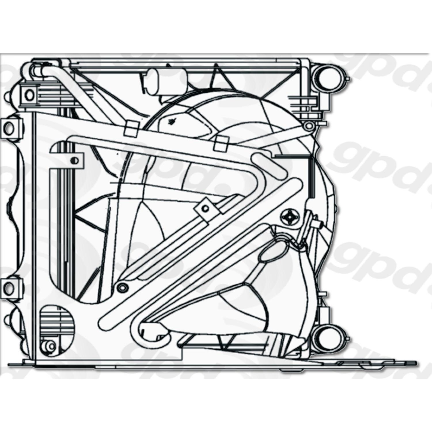 Global Parts Distributors 2288 Radiator product image 1 of 1