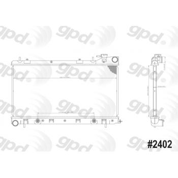 2000 Subaru Impreza Radiator Global Parts Distributors 2402C image 1 of 1