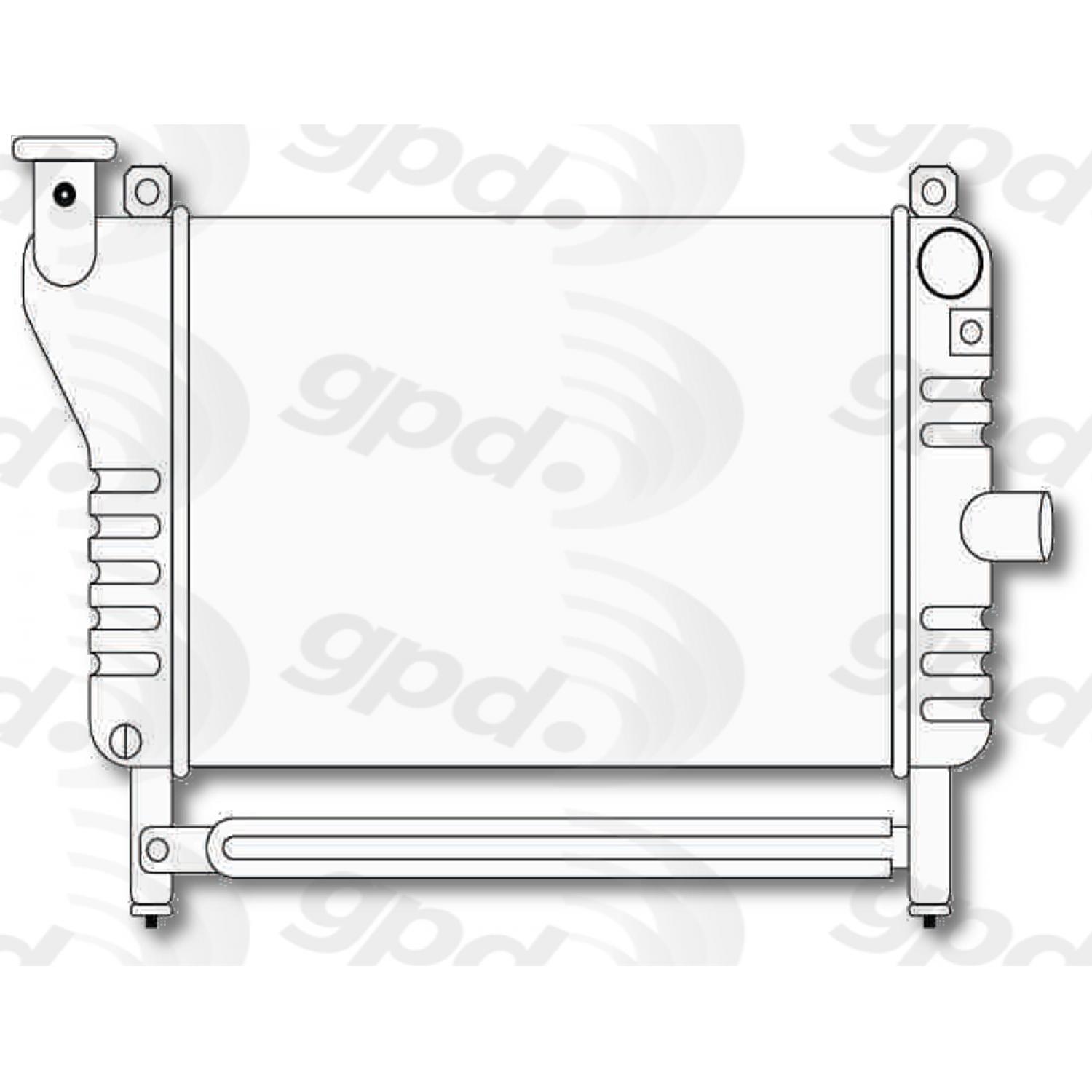 Global Parts Distributors 252 Radiator product image 1 of 1