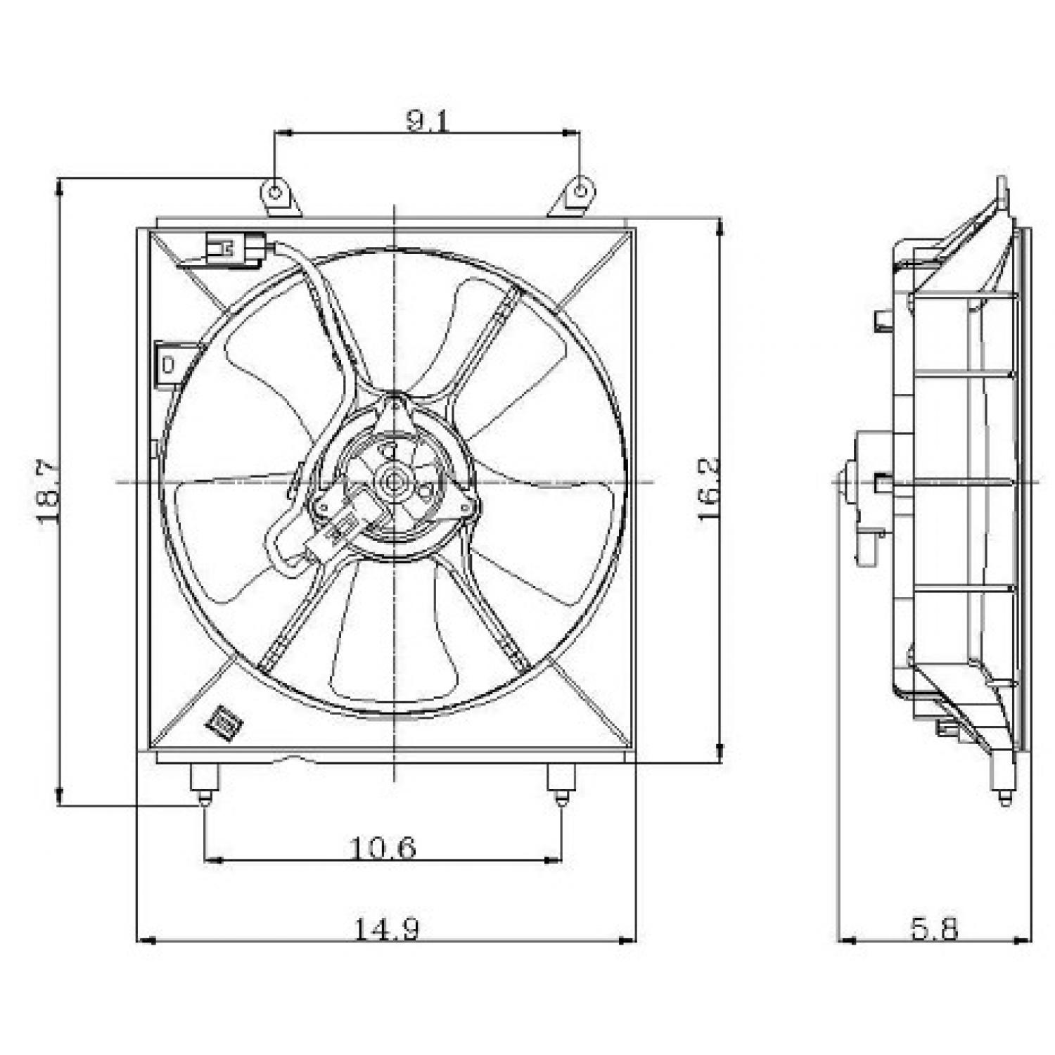 Global Parts Distributors 2811312 Engine Cooling Fan Assembly product image 1 of 1