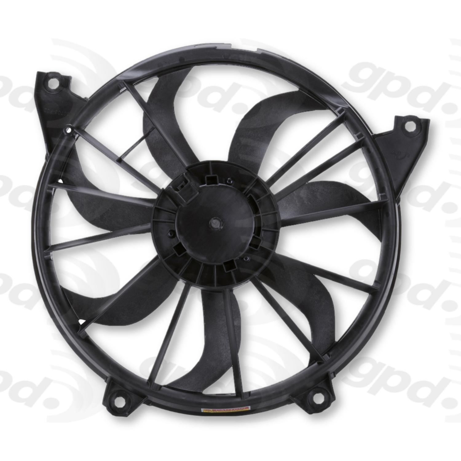 Global Parts Distributors 2811726 Engine Cooling Fan Assembly product image 2 of 2