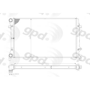 Global Parts Distributors 2996 Radiator product image 1 of 1