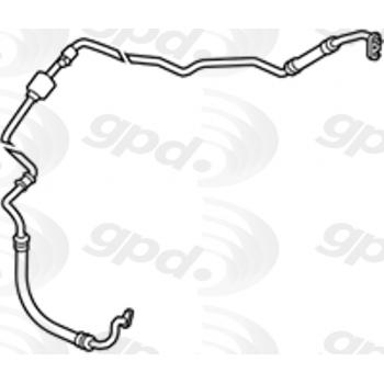 2010 Hyundai Santa Fe A/C Refrigerant Suction Hose Global Parts Distributors 4812013 image 1 of 1
