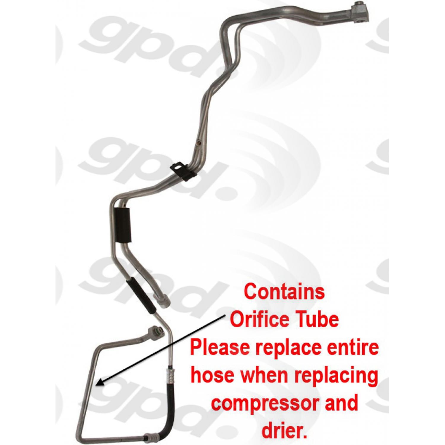 Global Parts Distributors 4812460 - A/C Refrigerant Liquid Hose Global Parts Distributors 4812460 A/C Refrigerant Liquid Hose product image 1 of 1