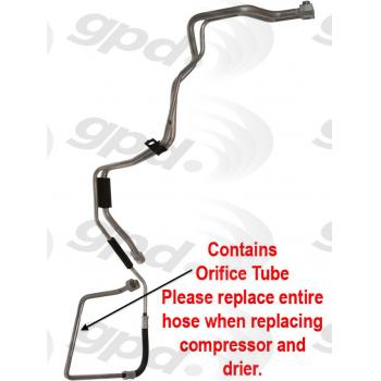 2010 Chrysler Sebring A/C Suction and Liquid Line Hose Assembly Global Parts Distributors 4812460 image 1 of 1