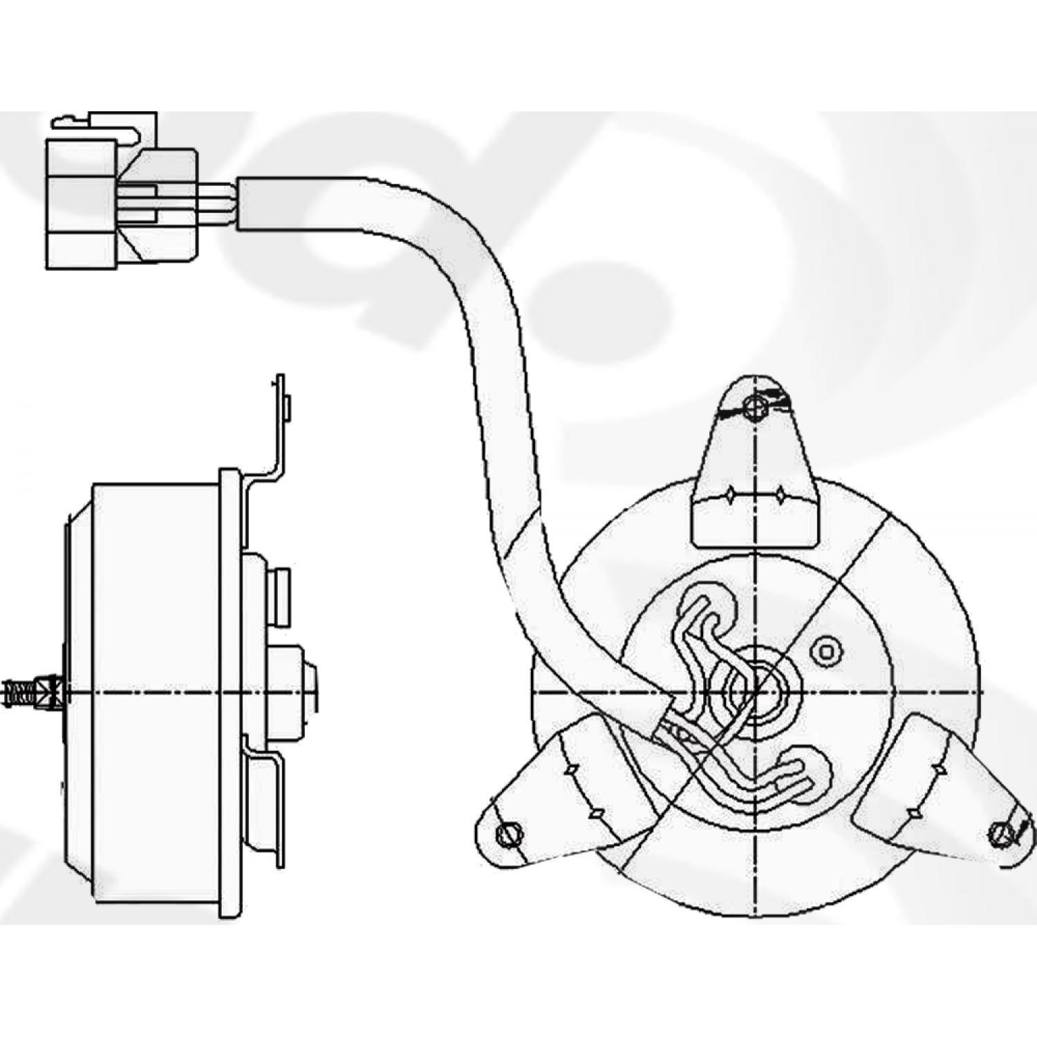 Global Parts Distributors 630190 - Engine Cooling Fan Motor Global Parts Distributors 630190 Engine Cooling Fan Motor product image 1 of 1