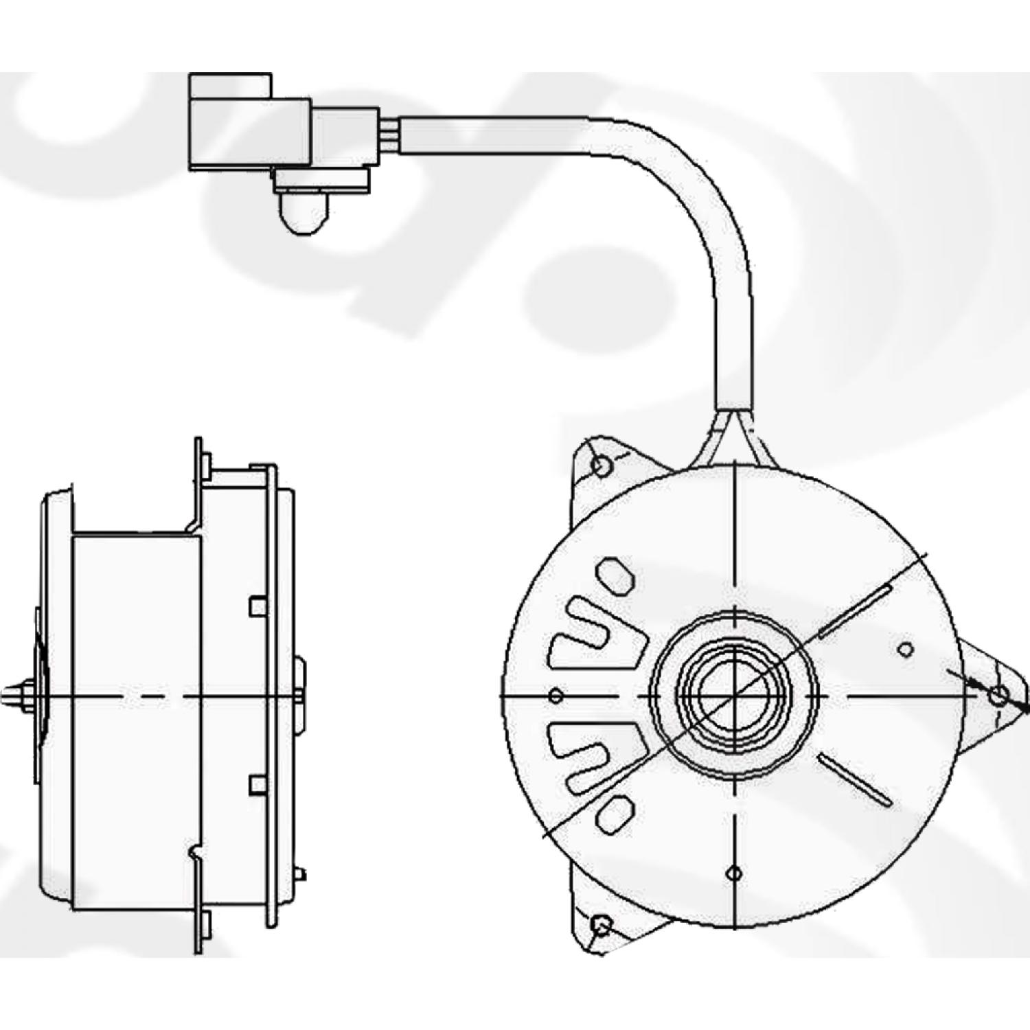 Global Parts Distributors 630320 Engine Cooling Fan Motor product image 1 of 1