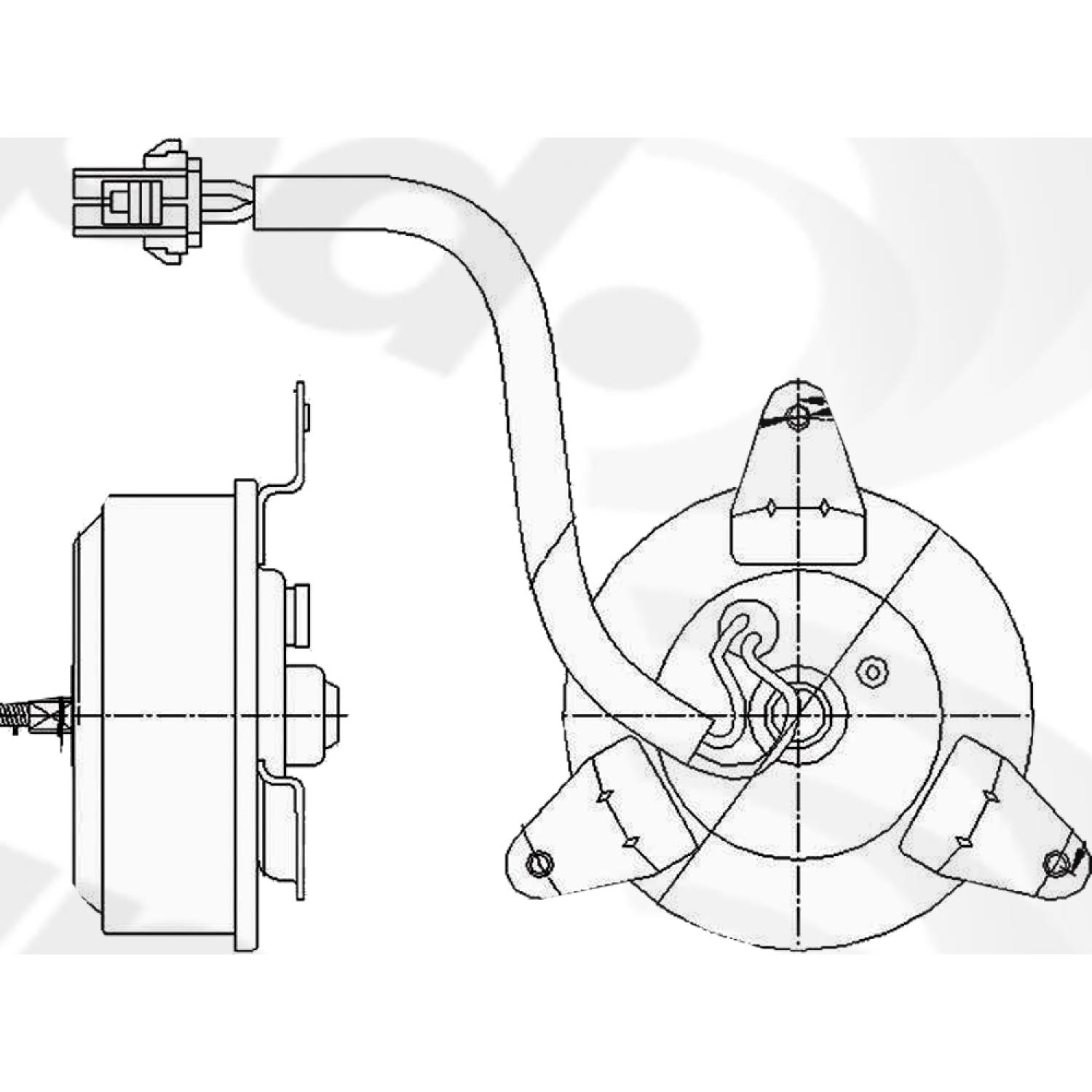 Global Parts Distributors 630490 - Engine Cooling Fan Motor Global Parts Distributors 630490 Engine Cooling Fan Motor product image 1 of 1