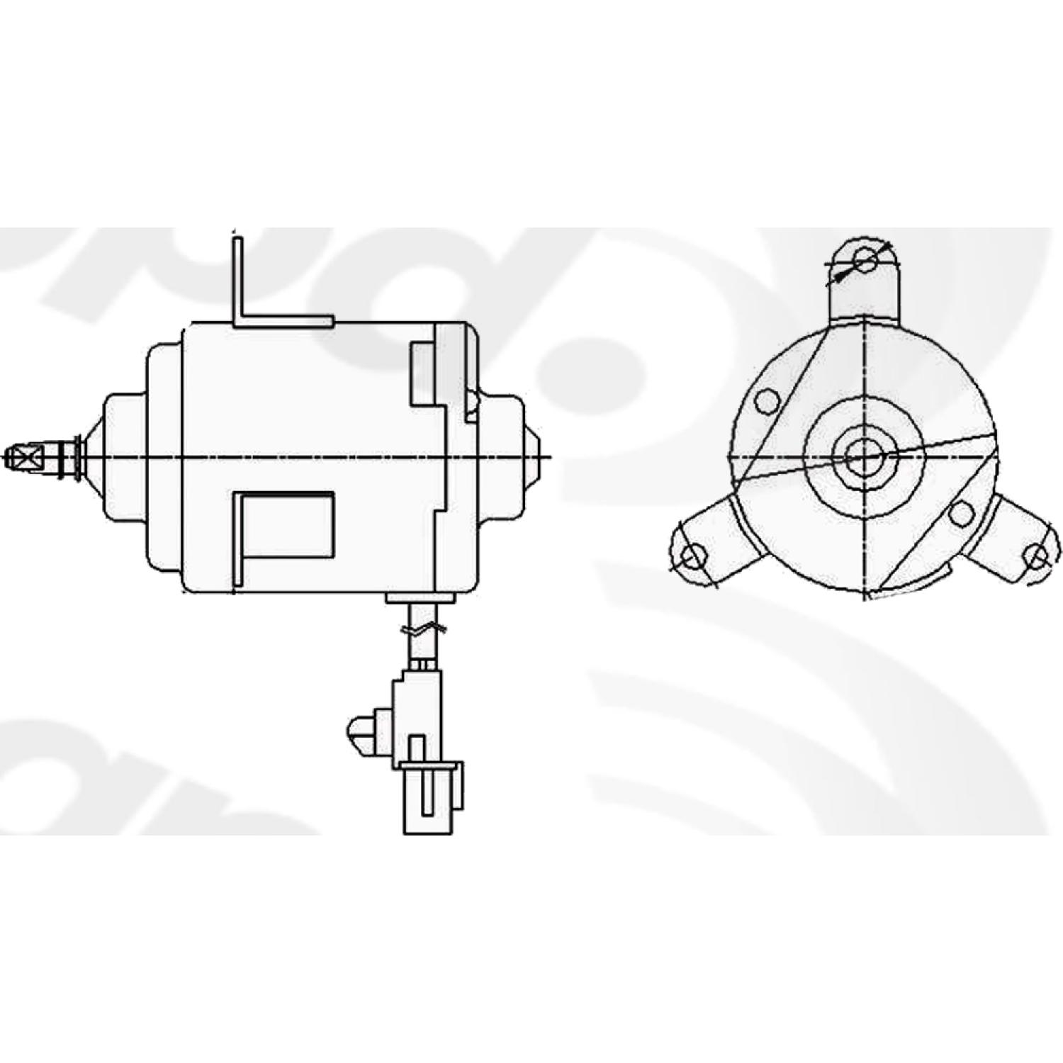 Global Parts Distributors 630770 - Engine Cooling Fan Motor Global Parts Distributors 630770 Engine Cooling Fan Motor product image 1 of 1