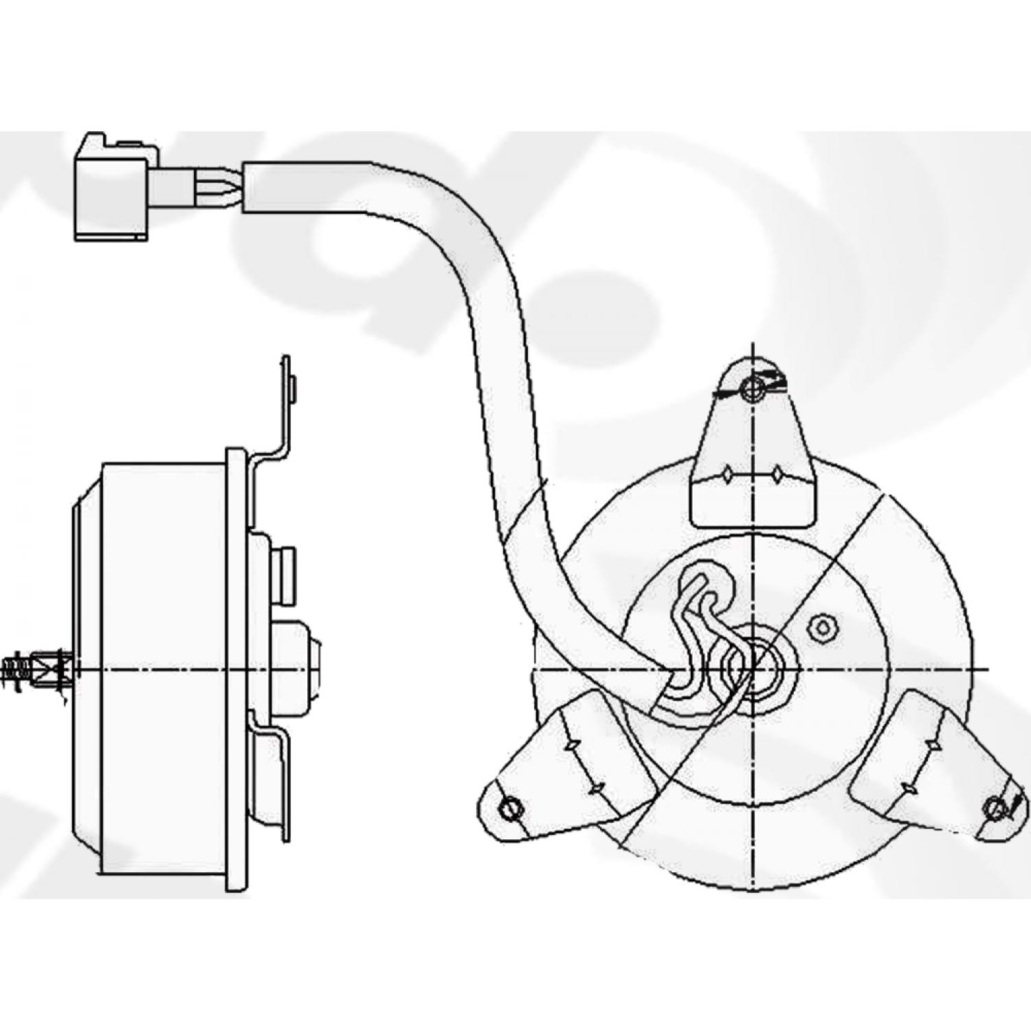 Global Parts Distributors 630800 - Engine Cooling Fan Motor Global Parts Distributors 630800 Engine Cooling Fan Motor product image 1 of 1