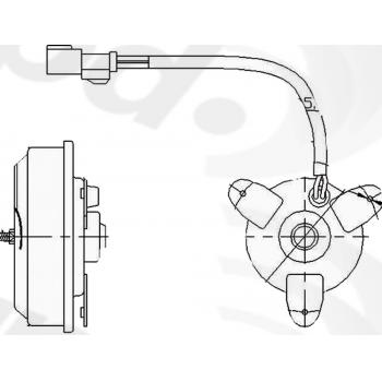 Global Parts Distributors 630830 Engine Cooling Fan Motor product image 1 of 1