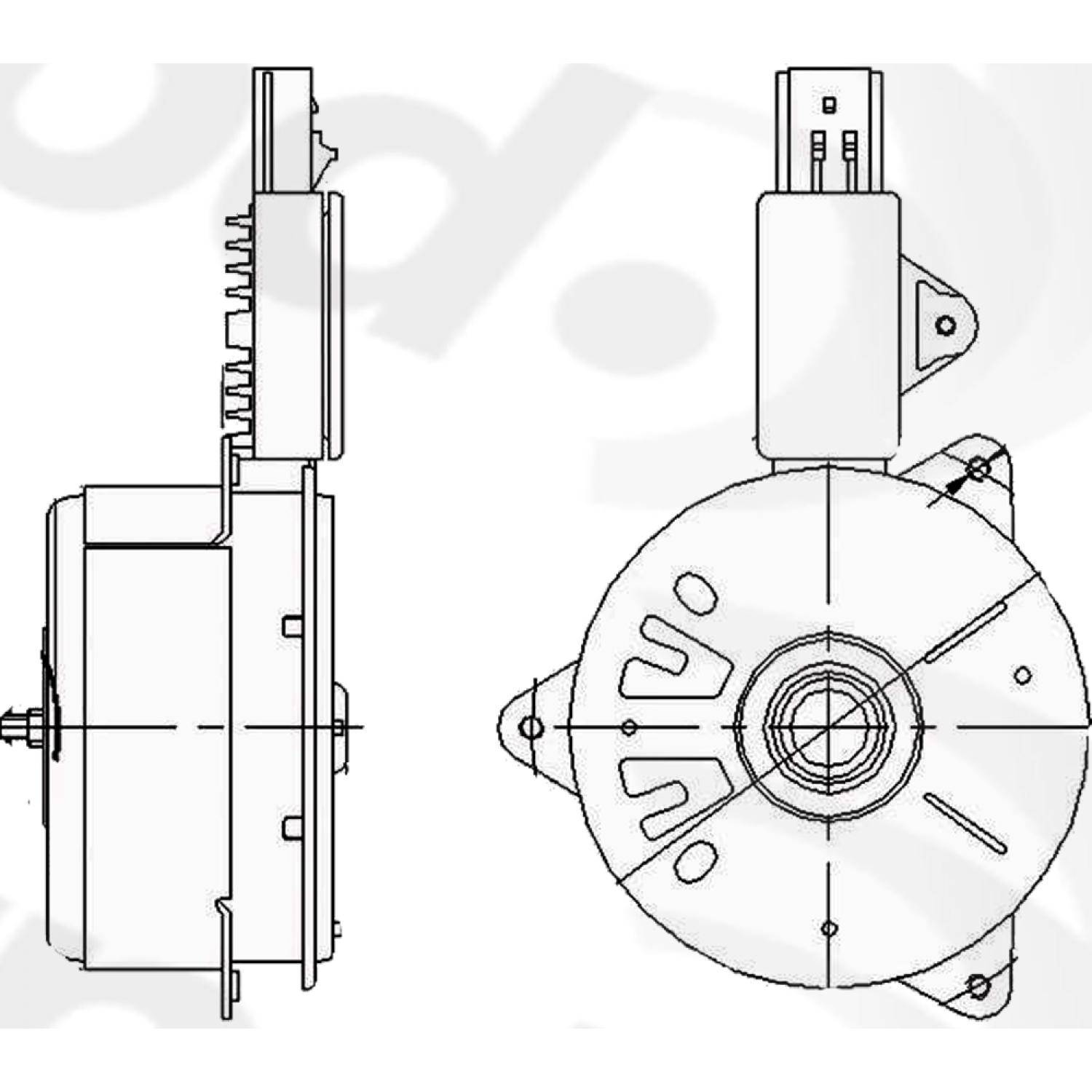 Global Parts Distributors 630980 - Engine Cooling Fan Motor Global Parts Distributors 630980 Engine Cooling Fan Motor product image 1 of 1