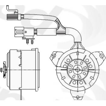 Global Parts Distributors 631050 - Engine Cooling Fan Motor Global Parts Distributors 631050 Engine Cooling Fan Motor product image 1 of 1