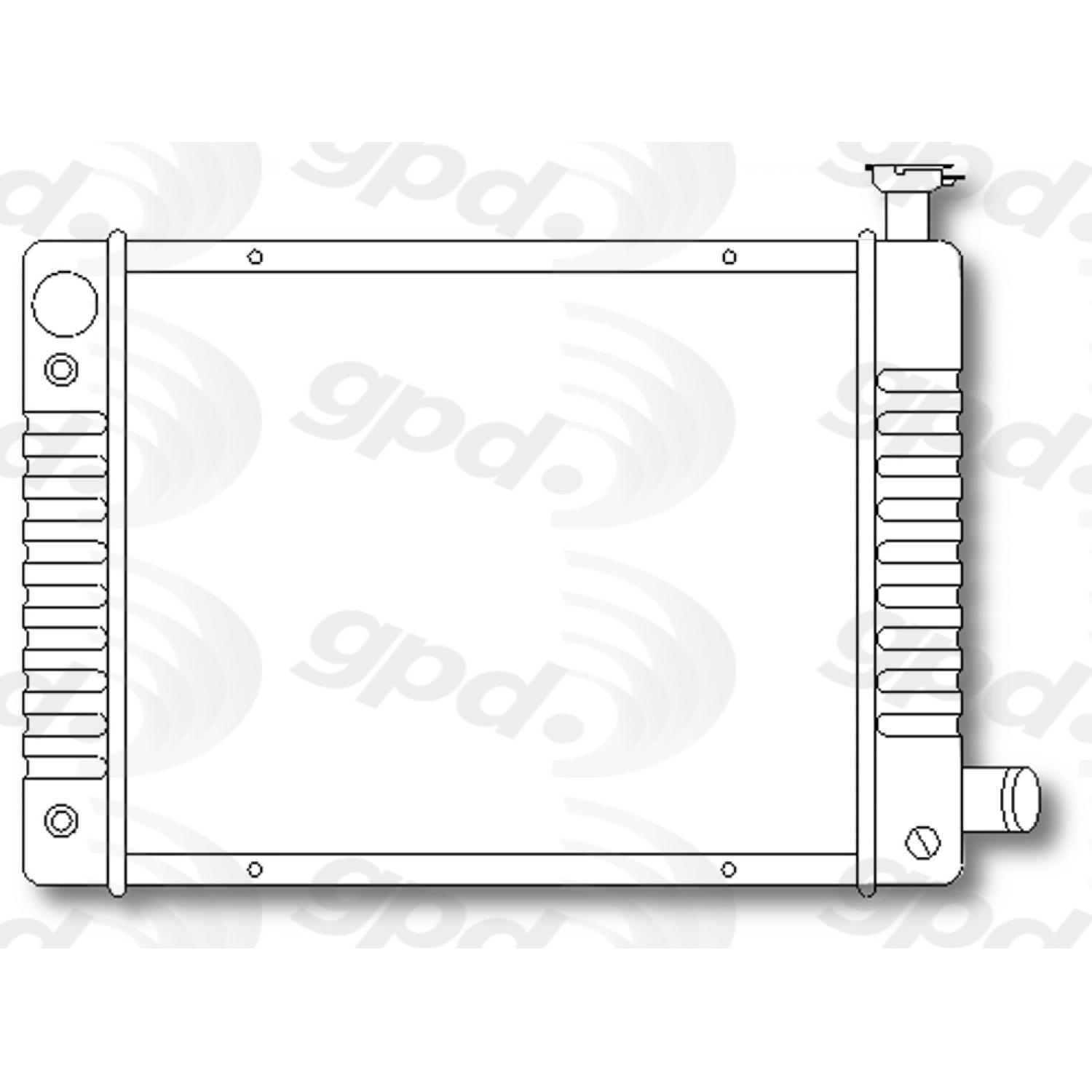 Global Parts Distributors 673 - Radiator Global Parts Distributors 673 Radiator product image 1 of 1