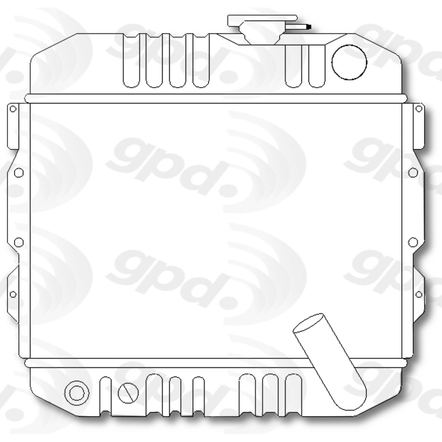 Global Parts Distributors 675 - Radiator Global Parts Distributors 675 Radiator product image 1 of 1
