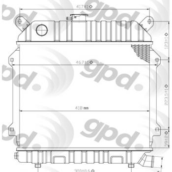 Global Parts Distributors 826 Radiator product image 1 of 1