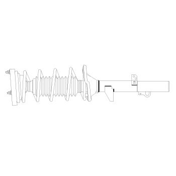 2019 Nissan Qashqai Suspension Strut and Coil Spring Assembly Front Left GSP 883311 image 1 of 1
