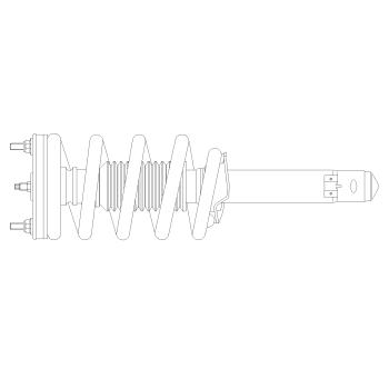 2013 Hyundai Genesis Suspension Strut and Coil Spring Assembly Front Right GSP 883382 image 1 of 1