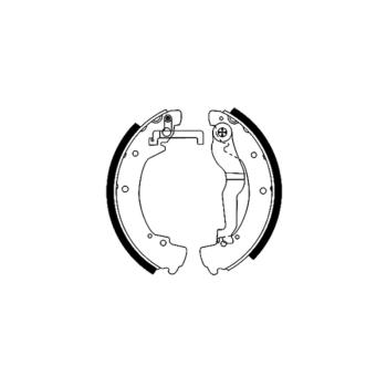 1995 Volkswagen EuroVan Drum Brake Shoe Rear Hella Pagid 355001281 image 4 of 4