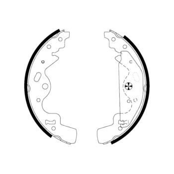 2005 Land Rover Freelander Drum Brake Shoe Rear Hella Pagid 355002841 image 4 of 4