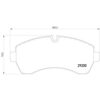 2012 Mercedes-Benz Sprinter 3500 Disc Brake Pad Front Hella Pagid 355005531 image 4 of 4
