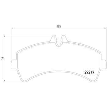 2012 Mercedes-Benz Sprinter 3500 Disc Brake Pad Rear Hella Pagid 355005541 image 4 of 4