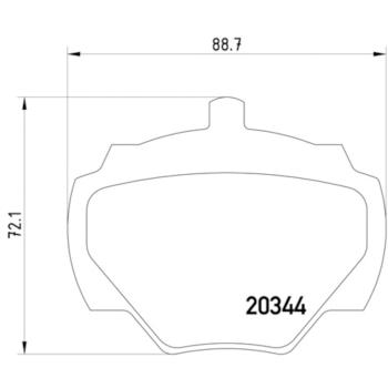 1994 Land Rover Range Rover Disc Brake Pad Rear Hella Pagid 355005791 image 4 of 4