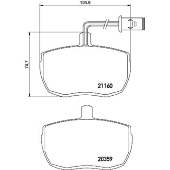 1988 Land Rover Range Rover Disc Brake Pad Front Hella Pagid 355005831 image 4 of 4