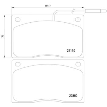 1985 Jaguar Vanden Plas Disc Brake Pad Front Hella Pagid 355005931 image 4 of 4