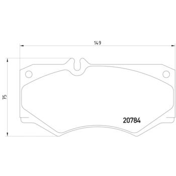2003 Mercedes-Benz G55 AMG Disc Brake Pad Front Hella Pagid 355006061 image 4 of 4