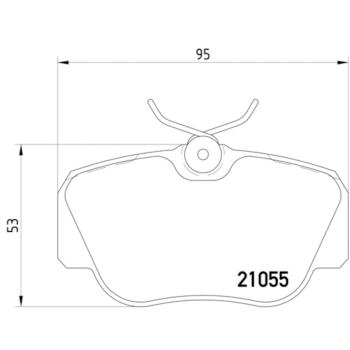 1985 Mercedes-Benz 190D Disc Brake Pad Front Hella Pagid 355006181 image 4 of 4