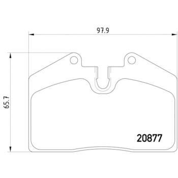 1986 Porsche 944 Disc Brake Pad Rear Hella Pagid 355006351 image 4 of 4