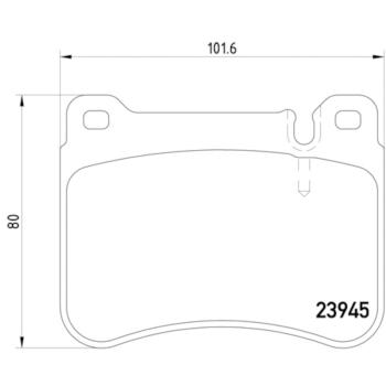 2008 Mercedes-Benz CLK350 Disc Brake Pad Front Hella Pagid 355006541 image 4 of 4