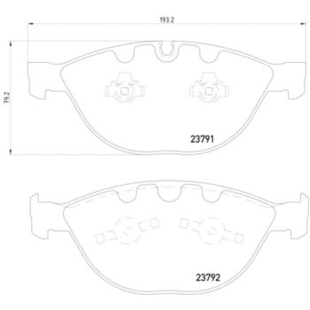 2006 BMW M5 Disc Brake Pad Front Hella Pagid 355006551 image 4 of 4