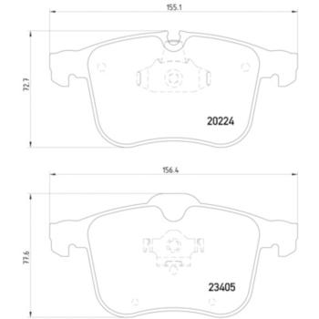 2003 Saab 9-3 Disc Brake Pad Front Hella Pagid 355006561 image 4 of 4