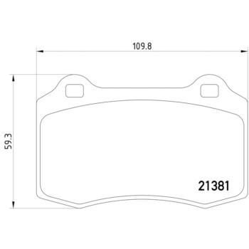 2002 Jaguar Vanden Plas Disc Brake Pad Rear Hella Pagid 355006591 image 4 of 4