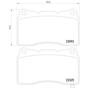 2010 Mitsubishi Lancer Disc Brake Pad Front Hella Pagid 355006601 image 4 of 4