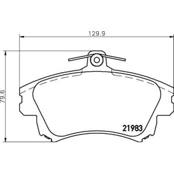 2003 Volvo V40 Disc Brake Pad Front Hella Pagid 355006711 image 2 of 2