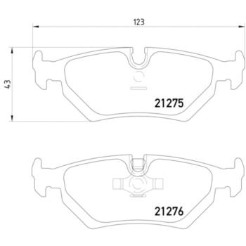 1990 Jaguar Vanden Plas Disc Brake Pad Rear Hella Pagid 355006841 image 4 of 4