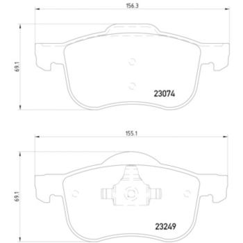 2003 Volvo XC70 Disc Brake Pad Front Hella Pagid 355006851 image 4 of 4