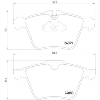 2005 Jaguar XJR Disc Brake Pad Front Hella Pagid 355006891 image 3 of 4