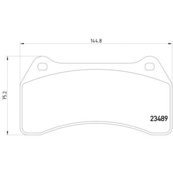 2005 Jaguar XJR Disc Brake Pad Front Hella Pagid 355006931 image 4 of 4