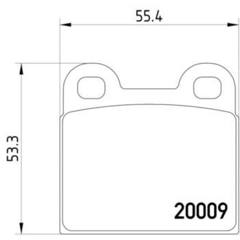 1988 Alfa Romeo Spider Disc Brake Pad Rear Hella Pagid 355006991 image 4 of 4