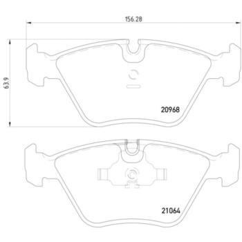 2004 BMW M3 Disc Brake Pad Front Hella Pagid 355007411 image 4 of 4