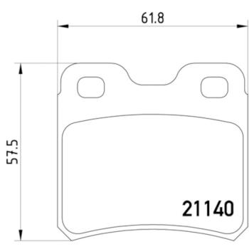 1996 Saab 900 Disc Brake Pad Rear Hella Pagid 355007451 image 4 of 4
