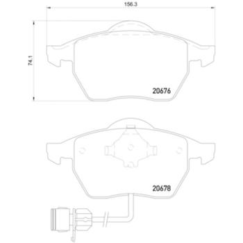 1998 Audi A8 Disc Brake Pad Front Hella Pagid 355007461 image 4 of 4
