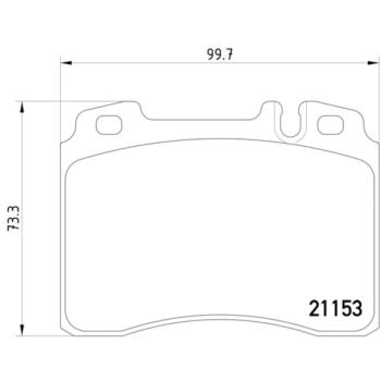 1995 Mercedes-Benz SL500 Disc Brake Pad Front Hella Pagid 355007471 image 4 of 4